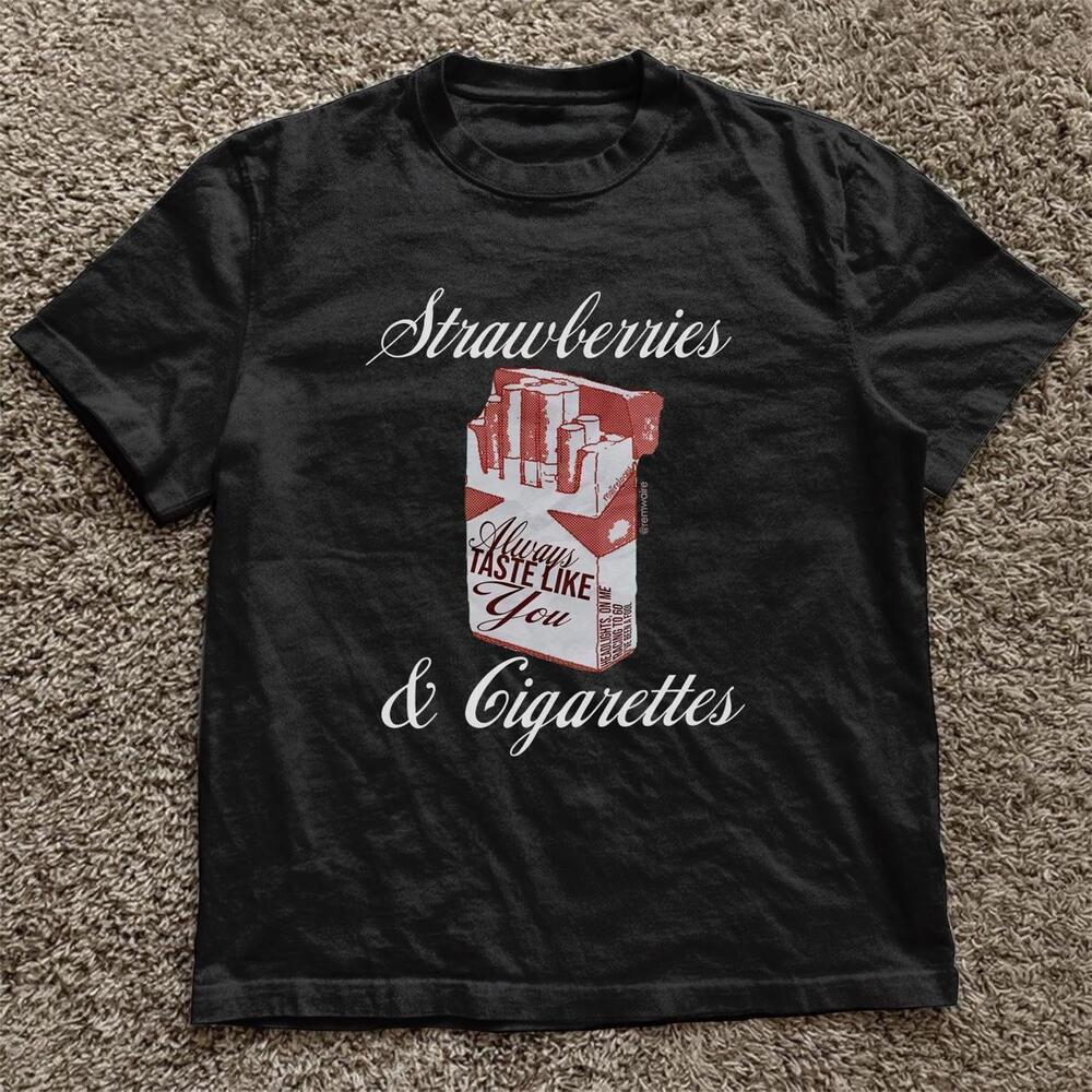 Strawberries & C1Garettes Cotton T-Shirt